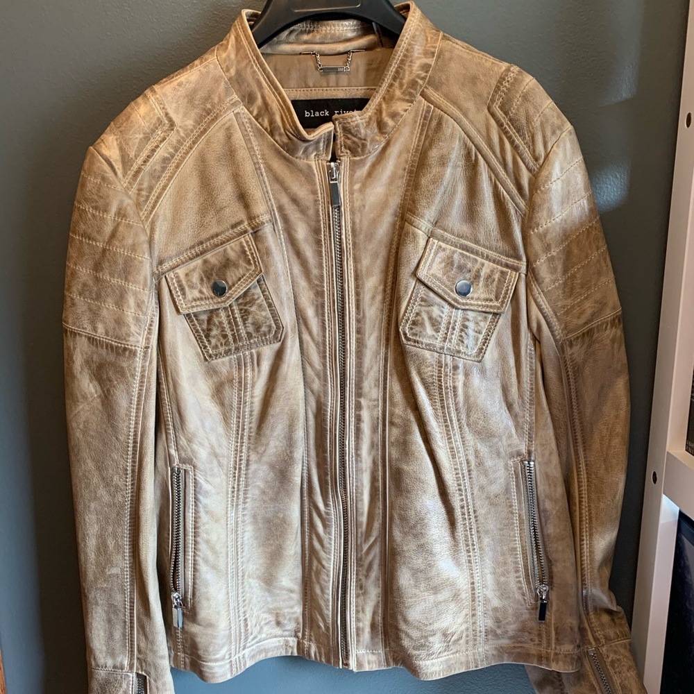 Black Rivet Leather Jacket